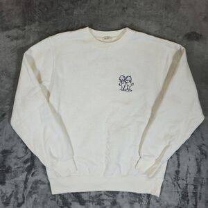 John Galt Devils Embroidered Sweatshirt Size Medium White